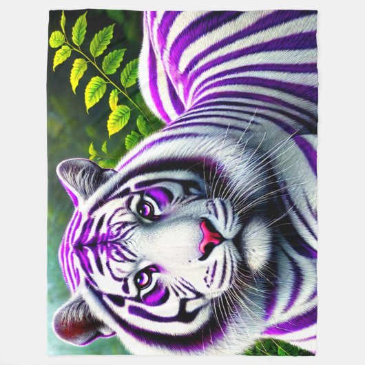 Tiger Art Fleece Deken (Voorkant)