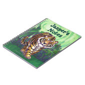 Tiger Art, gepersonaliseerde laptop Notitieboek (Linkerzijde)