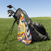 Tiger Art Golfhanddoek (Groen)