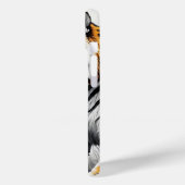 Tiger Art Kleur Gedeeltelijke Zwart Wit Tekening Case-Mate iPhone Case (Achterkant / Links)
