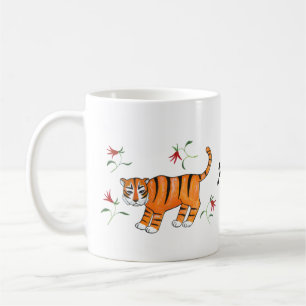 Tiger Art komisch, met de naam Tiger Big cat Koffiemok