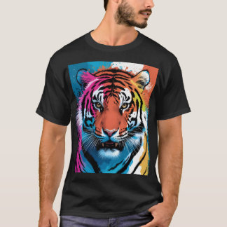 Tiger Art Mannen Bella+Canvas T-shirt