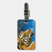 Tiger Art Painting Bagagelabel (Voorkant verticaal)