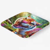 Tiger Art Papieren Bordje (Gebogen)
