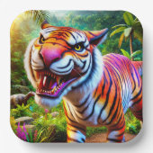 Tiger Art Papieren Bordje (Voorkant)