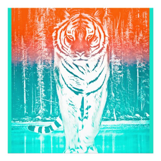 Tiger Art Print Foto Afdruk (Voorkant)