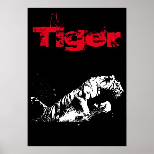 Tiger Artwork Poster (Voorkant)