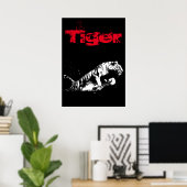 Tiger Artwork Poster (Thuiskantoor)