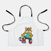 Tiger as Soccer player with Soccer ball Schort (Voorkant)