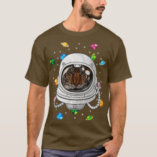 Tiger Astronaut Animal Deep in Space Cosmic Univer T-shirt