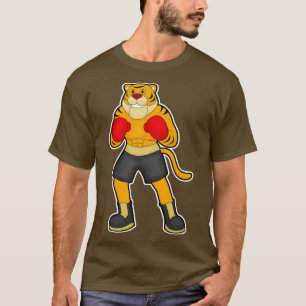 Tiger at Boxing with Boxing gloves T-shirt