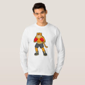 Tiger at Boxing with Boxing gloves T-shirt (Voorkant volledig)
