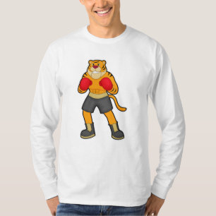 Tiger at Boxing with Boxing gloves T-shirt