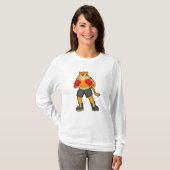 Tiger at Boxing with Boxing gloves T-shirt (Voorkant volledig)