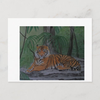 Tiger at Rest Briefkaart