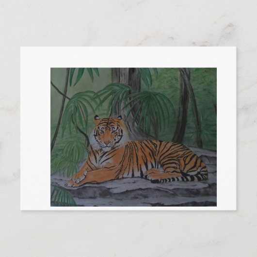 Tiger at Rest Briefkaart (Voorkant)
