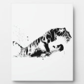 Tiger Attacking Fotoplaat (Voorkant)