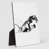Tiger Attacking Fotoplaat (Zijkant)