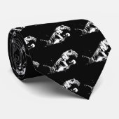 Tiger Attacking Stropdas (Opgerold)