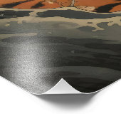 Tiger Aziatische Traditionele Foto Afdruk (Hoek)