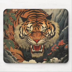 Tiger Aziatische Traditionele Muismat