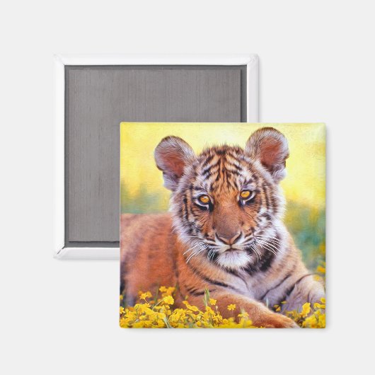 Tiger Baby Cub Magneet (Voorkant / Achterkant)