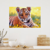 Tiger Baby Cub Poster (Keuken)