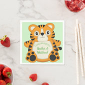 Tiger Baby shower Green Servet (Insitu)