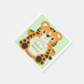 Tiger Baby shower Green Servet (Hoek)