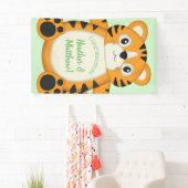 Tiger Baby shower Green Spandoek (Insitu)