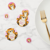 Tiger Baby shower roze Confetti (Groep)