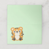Tiger Baby shower Safari Plaatskaartje (Buitenkant ongevouwen)
