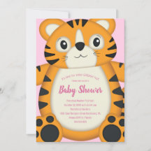 Tiger Baby shower Safari Roze Meisje