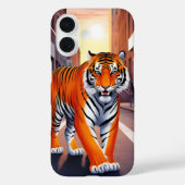 Tiger Back Cover voor iPhone 16 (Achterkant)