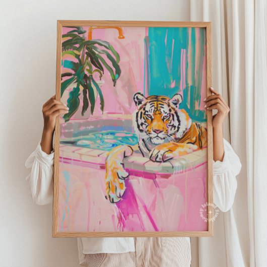 Tiger Badkamer Print