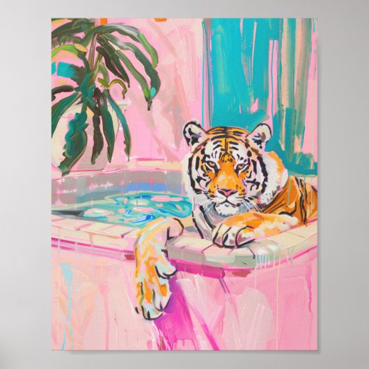 Tiger Badkamer Print (Voorkant)