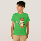 Tiger Badminton-racket T-shirt (Voorkant volledig)