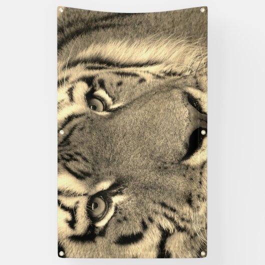 TIGER Banner MET GROMMET (Verticaal)