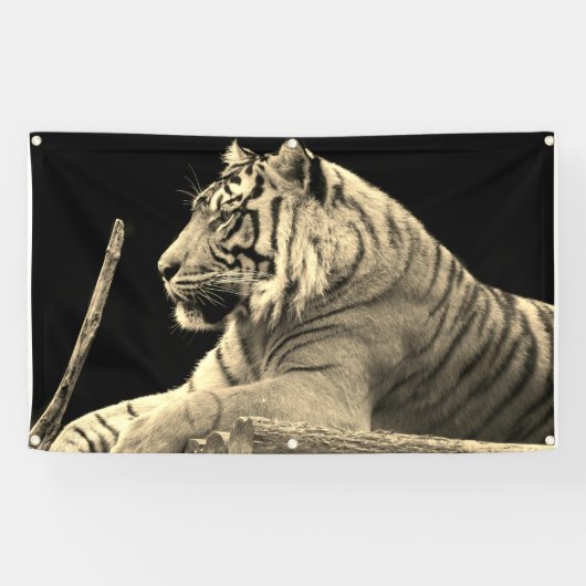 TIGER Banner MET GROMMETS (Horizontaal)