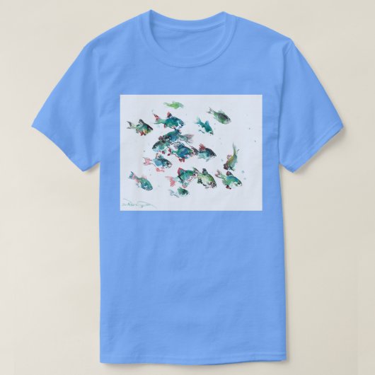 Tiger Barb Aquarium vis T-shirt (Design voorkant)