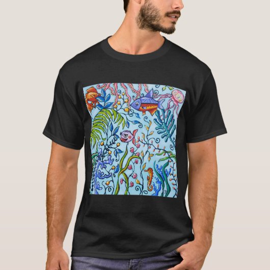 TIGER BARB HUISDIER VIS T-SHIRT (Voorkant)