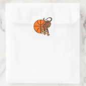 Tiger Basketbal T-shirts en geschenken Vierkante Sticker (Tas)