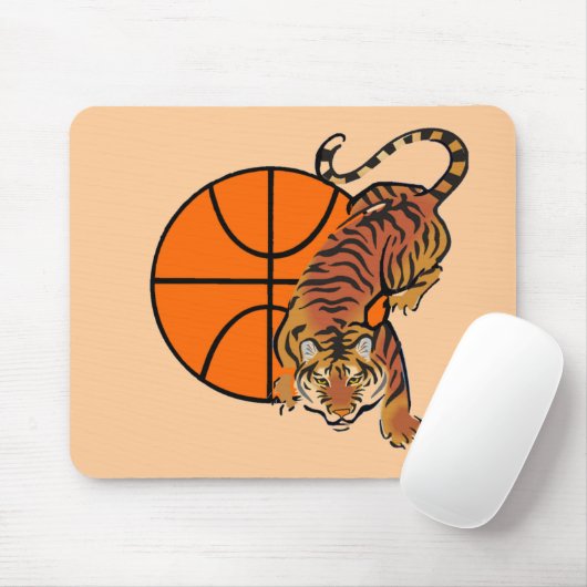 Tiger Basketball T-shirts en Gifts Muismat (Met muis)
