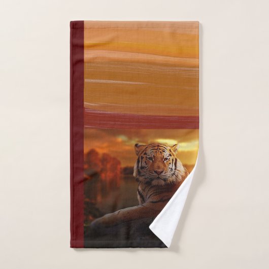 Tiger Bathroom Towel Set Bad Handdoek (Handdoek)