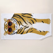 Tiger Beach Towel Strandlaken (Voorkant)