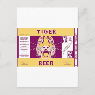 Tiger Beer Manhattan Brewing Chicago Illinois Can Briefkaart