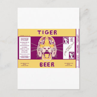 Tiger Beer Manhattan Brewing Chicago Illinois Can Briefkaart