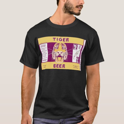 Tiger Beer Manhattan Brewing Chicago Illinois Can T-shirt (Voorkant)