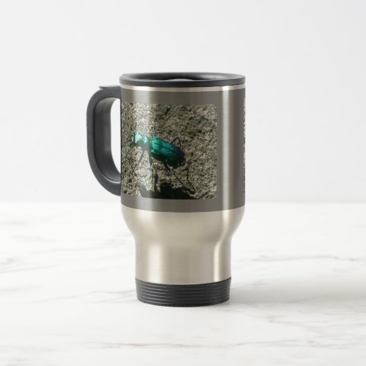 Tiger Beetle Travel Mug Reisbeker (Voorkant links)