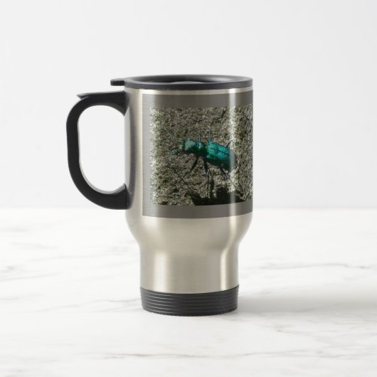 Tiger Beetle Travel Mug Reisbeker (Links)